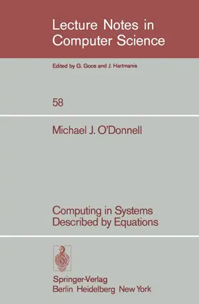 O'Donnell |  Computing in Systems Described by Equations | Buch |  Sack Fachmedien