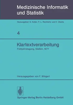 Wingert |  Klartextverarbeitung | Buch |  Sack Fachmedien