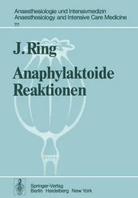 Ring |  Anaphylaktoide Reaktionen | Buch |  Sack Fachmedien