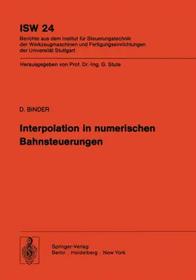 Binder |  Interpolation in numerischen Bahnsteuerungen | Buch |  Sack Fachmedien