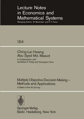 Hwang / Masud |  Multiple Objective Decision Making - Methods and Applications | Buch |  Sack Fachmedien