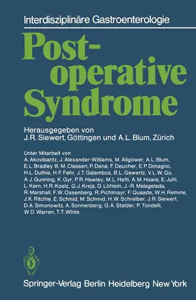  Postoperative Syndrome | Buch |  Sack Fachmedien