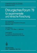 Junghanns |  Chirurgisches Forum ¿79 | Buch |  Sack Fachmedien