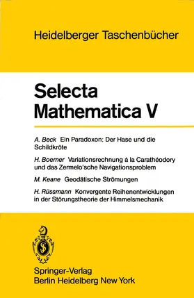 Beck / Boerner / Keane |  Selecta Mathematica V | Buch |  Sack Fachmedien