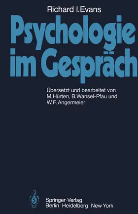 Evans / Hürten / Wansel-Pfau |  Psychologie im Gespräch | Buch |  Sack Fachmedien