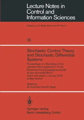 Vogel / Kohlmann |  Stochastic Control Theory and Stochastic Differential Systems | Buch |  Sack Fachmedien
