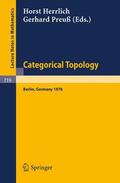 Preuß / Herrlich |  Categorical Topology | Buch |  Sack Fachmedien