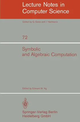 Ng |  Symbolic and Algebraic Computation | Buch |  Sack Fachmedien