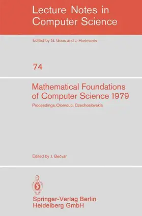Becvar |  Mathematical Foundations of Computer Science 1979 | Buch |  Sack Fachmedien