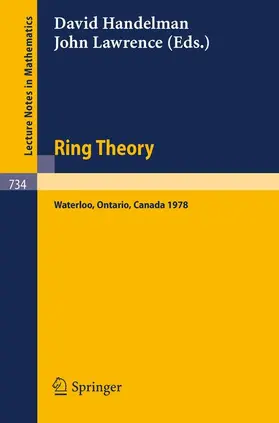Lawrence / Handelman |  Ring Theory, Waterloo 1978 | Buch |  Sack Fachmedien