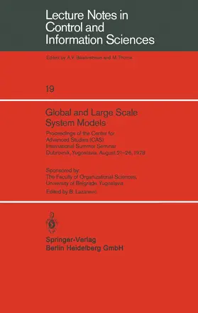 Lazarevic |  Global and Large Scale System Models | Buch |  Sack Fachmedien