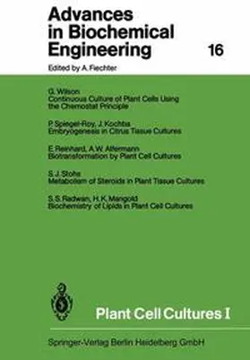 Schügerl / Scheper / Belkin |  Plant Cell Cultures I | Buch |  Sack Fachmedien