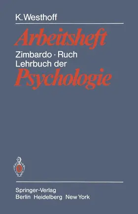 Westhoff |  Lehrbuch der Psychologie | Buch |  Sack Fachmedien