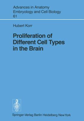 Korr | Proliferation of Different Cell Types in the Brain | Buch | 978-3-540-09899-7 | sack.de