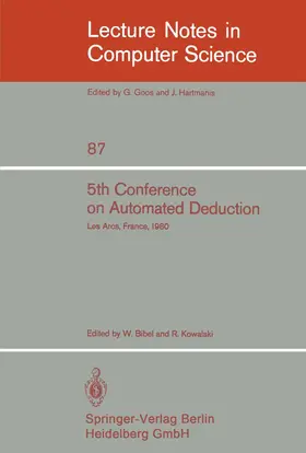 Kowalski / Bibel |  5th Conference on Automated Deduction | Buch |  Sack Fachmedien