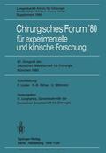 Junghanns |  Chirurgisches Forum¿80 | Buch |  Sack Fachmedien