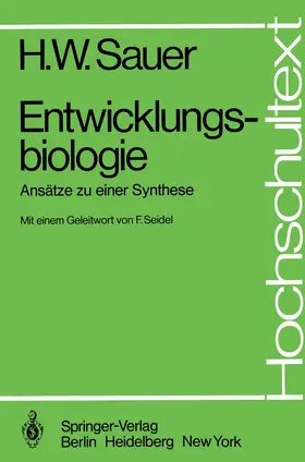 Sauer |  Entwicklungsbiologie | Buch |  Sack Fachmedien