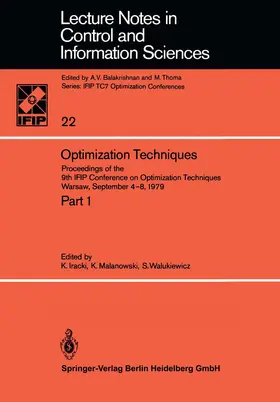 Iracki / Walukiewicz / Malanowski |  Optimization Techniques | Buch |  Sack Fachmedien