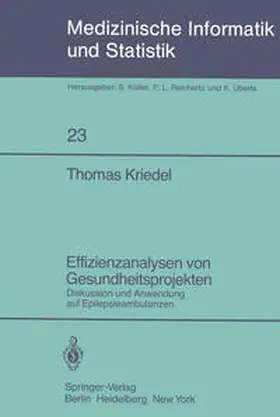 Kriedel |  Effizienzanalysen von Gesundheitsprojekten | Buch |  Sack Fachmedien