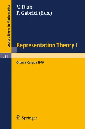 Dlab / Gabriel |  Representation Theory I | Buch |  Sack Fachmedien