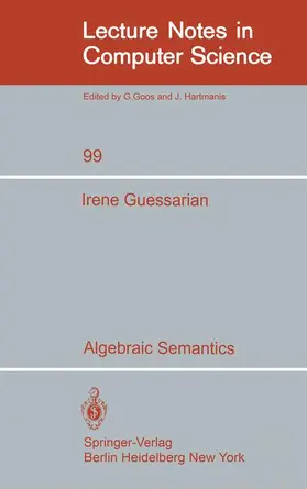 Guessarian |  Algebraic Semantics | Buch |  Sack Fachmedien