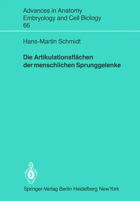 Schmidt |  Die Artikulationsflächen der menschlichen Sprunggelenke | Buch |  Sack Fachmedien