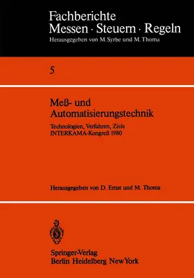 Ernst / Thoma |  Meß- und Automatisierungstechnik | Buch |  Sack Fachmedien