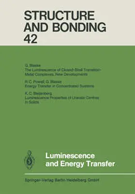 Duan / Gade / Parkin |  Luminescence and Energy Transfer | Buch |  Sack Fachmedien
