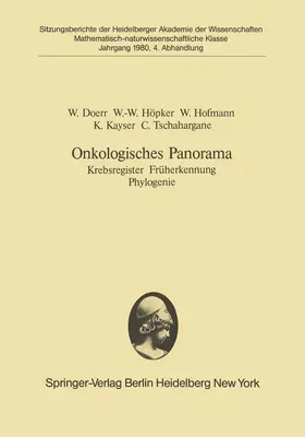 Doerr / Höpker / Tschahargane |  Onkologisches Panorama | Buch |  Sack Fachmedien