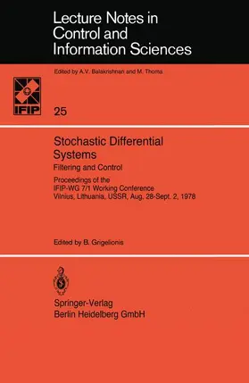Grigelionis |  Stochastic Differential Systems | Buch |  Sack Fachmedien