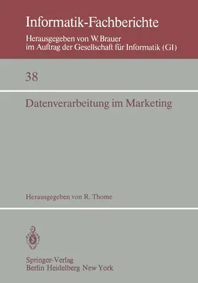 Thome |  Datenverarbeitung im Marketing | Buch |  Sack Fachmedien