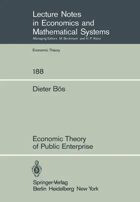 Bös |  Economic Theory of Public Enterprise | Buch |  Sack Fachmedien