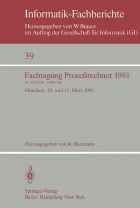 Baumann |  Fachtagung Prozeßrechner 1981 | Buch |  Sack Fachmedien