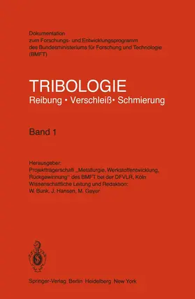  Tribologie Reibung · Verschleiß · Schmierung | Buch |  Sack Fachmedien