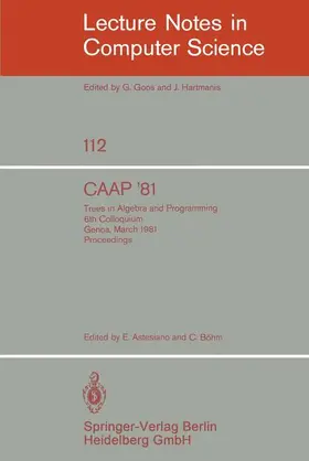 Böhm / Astesiano |  CAAP '81 | Buch |  Sack Fachmedien