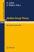 Walker / Göbel |  Abelian Group Theory | Buch |  Sack Fachmedien