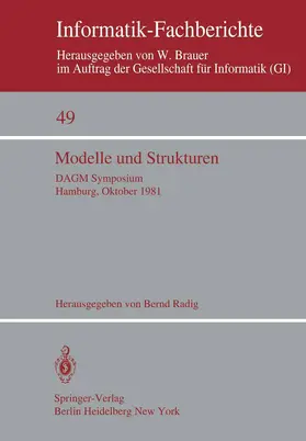 Radig | Modelle und Strukturen | Buch | 978-3-540-10876-4 | www.sack.de
