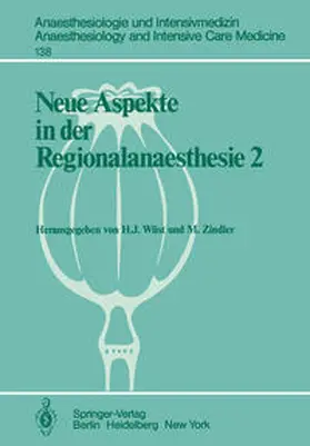 Zindler / Wüst |  Neue Aspekte in der Regionalanaesthesie 2 | Buch |  Sack Fachmedien