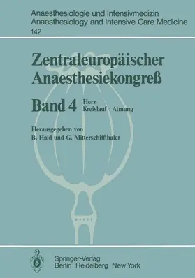 Mitterschiffthaler / Haid |  Zentraleuropäischer Anaesthesiekongreß | Buch |  Sack Fachmedien
