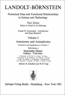 Biermann / Fink / Fricke |  Interstellar Matter, Galaxy, Universe / Interstellare Materie, die Galaxis, Universum | Buch |  Sack Fachmedien
