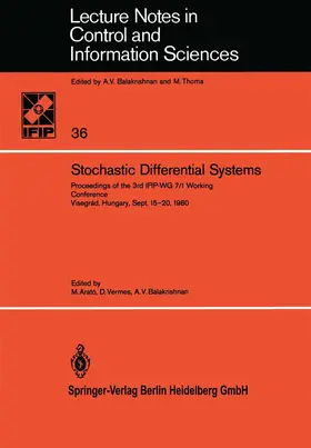 Arato / Balakrishnan / Vermes |  Stochastic Differential Systems | Buch |  Sack Fachmedien