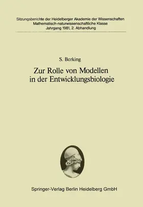 Berking |  Zur Rolle von Modellen in der Entwicklungsbiologie | Buch |  Sack Fachmedien