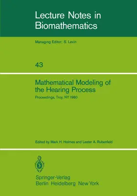 Holmes / Rubenfeld |  Mathematical Modeling of the Hearing Process | Buch |  Sack Fachmedien