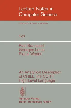 Branquart / Wodon / Louis |  An Analytical Description of CHILL, the CCITT High Level Language | Buch |  Sack Fachmedien