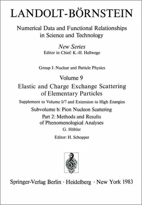 Höhler |  Methods and Results of Phenomenological Analyses / Methoden und Ergebnisse phänomenologischer Analysen | Buch |  Sack Fachmedien