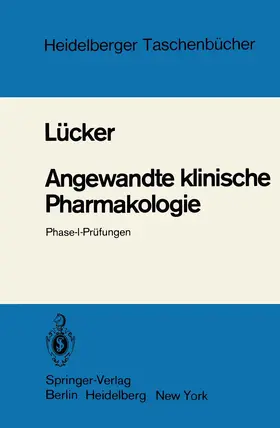 Lücker | Angewandte klinische Pharmakologie | Buch | 978-3-540-11353-9 | www.sack.de