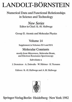 Demaison / Dubrulle / Hüttner |  Diamagnetic Molecules | Buch |  Sack Fachmedien