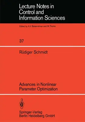 Schmidt |  Advances in Nonlinear Parameter Optimization | Buch |  Sack Fachmedien
