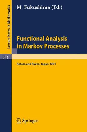 Fukushima | Functional Analysis in Markov Processes | Buch | 978-3-540-11484-0 | sack.de