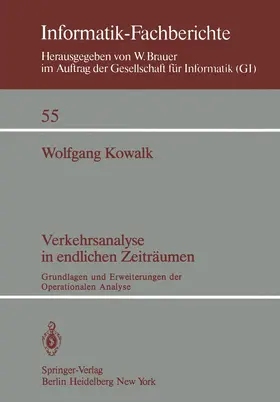 Kowalk |  Verkehrsanalyse in endlichen Zeiträumen | Buch |  Sack Fachmedien